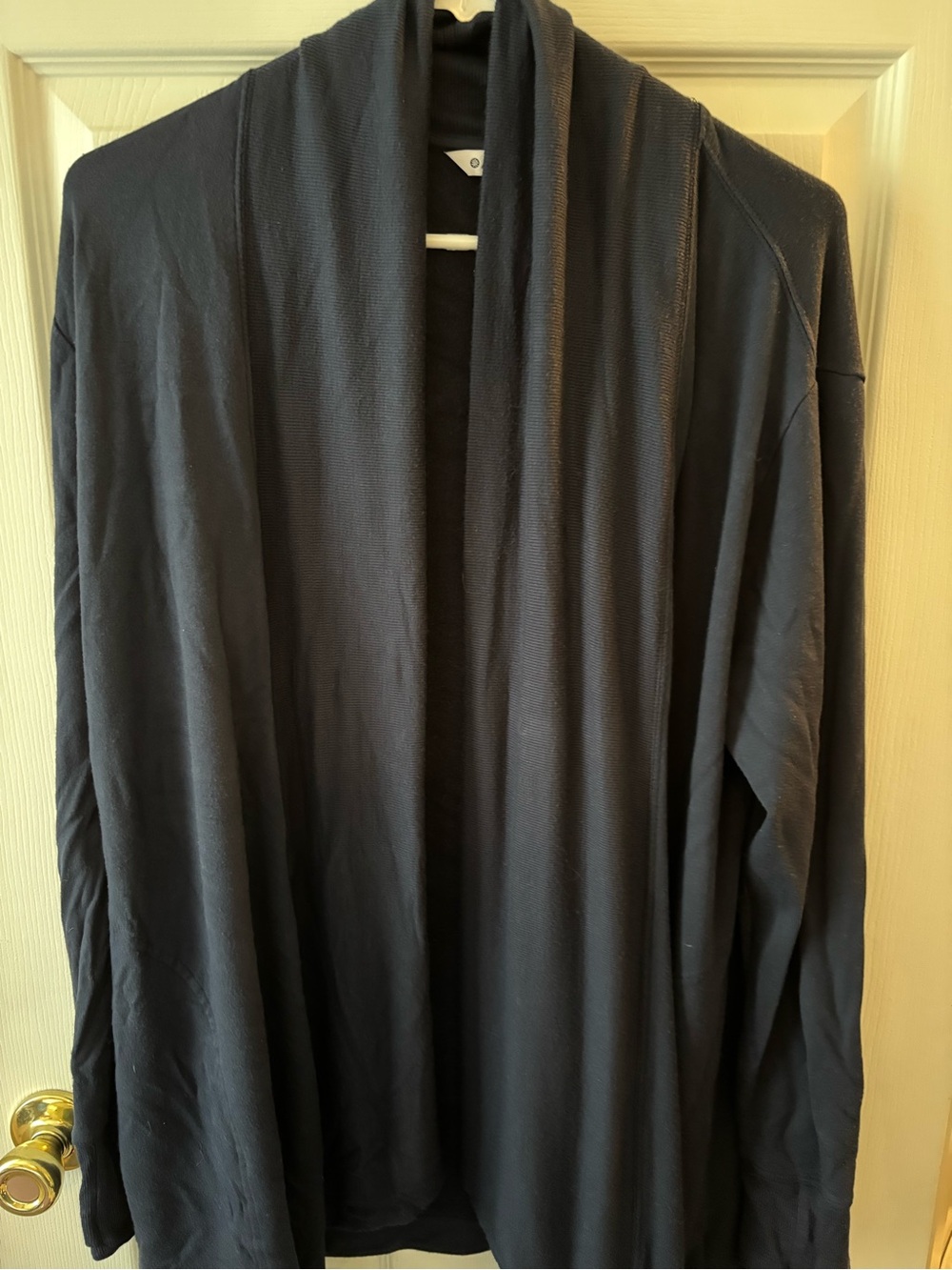 Pranayama Navy Open-Front Comfy Wrap